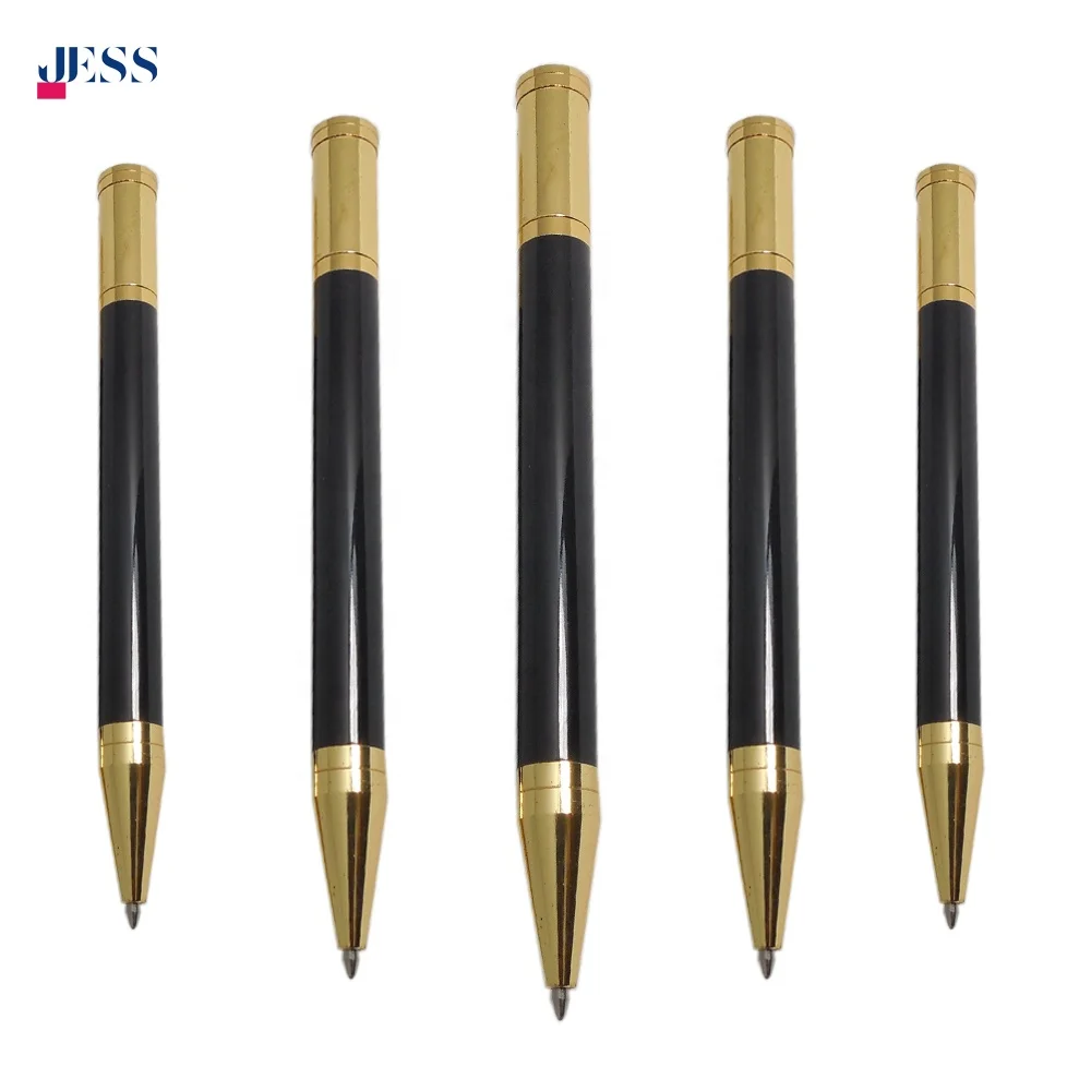 Aluminum Copper Metal Pens with Gold Double Design Superior Quality Ballpoint Pen Twist Function Pen for Office Writing