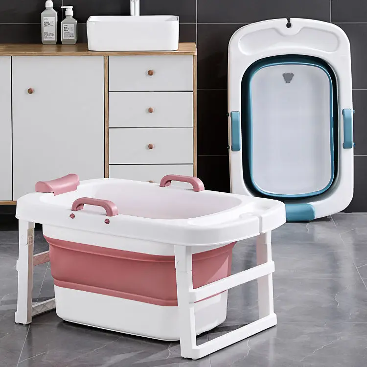 Indoor Cheap Plastic Portable Baby Bath Tub Foldable Kids Bathtub For Baby