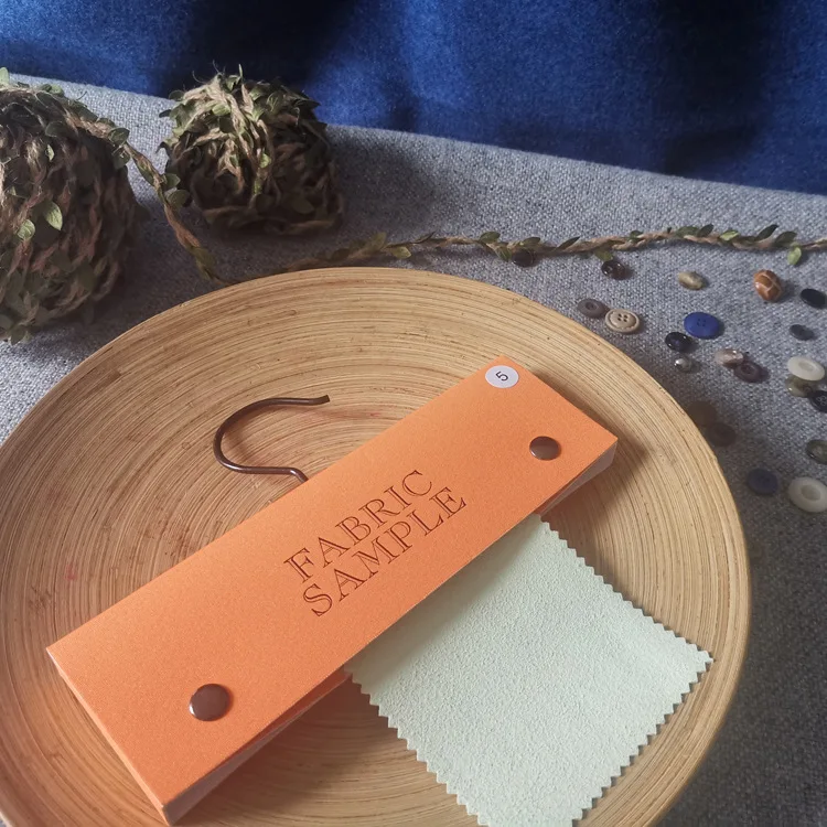 Customized Eco-friendly Fabric Material Textile Sample Catalog Display DIY Curtain Hanger Header