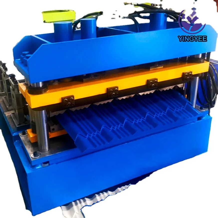 High quality Glazed Tile Roll Forming Machine/metal tile making machine/roof sheet ppgi roof tiles forming machine
