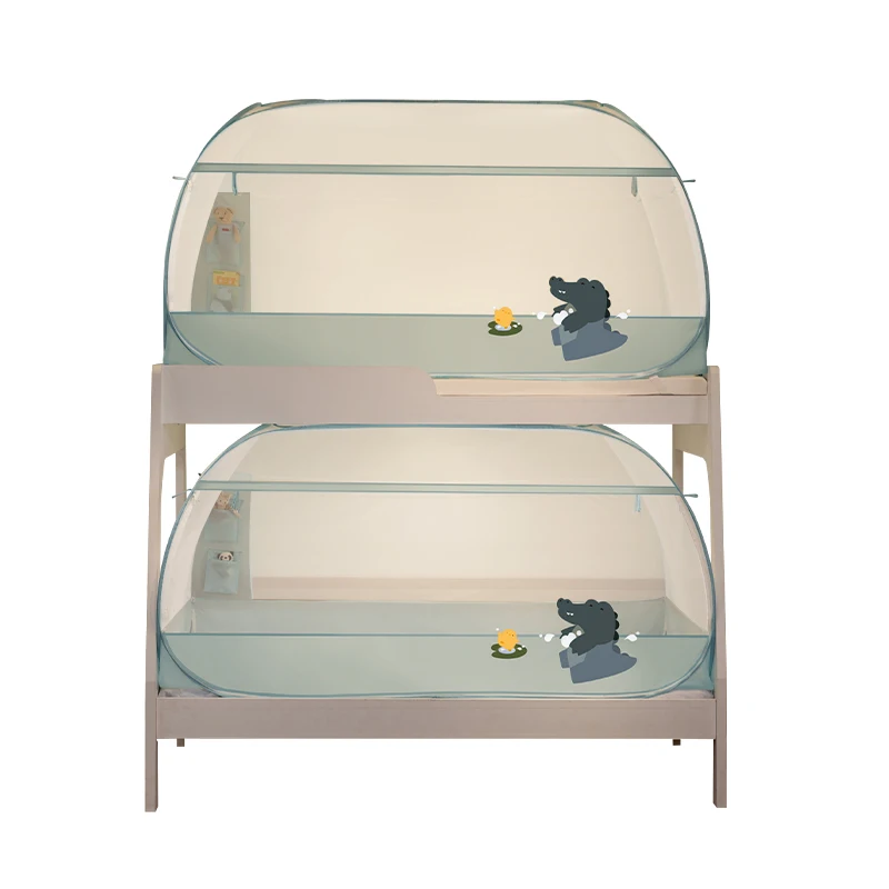 Medoga Panda Popup Foldable College Dorm Bunk Bed Students Children Portable Mosquito Net For Bunkbed
