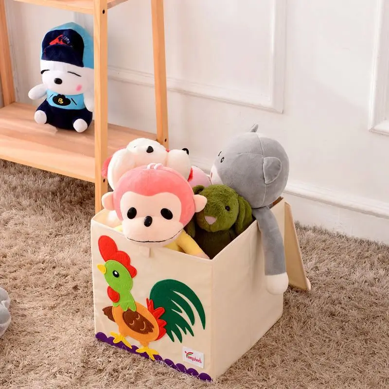 Toy Box Storage Kids Toy Organizer Closet Storage Organization Foldable Storage Box with Lid