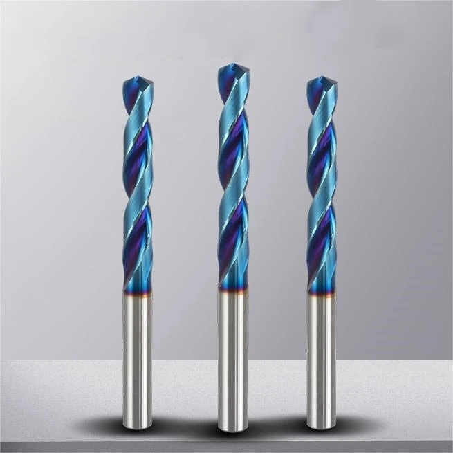 Solid Tungsten Carbide Drill Bit, Super Hard, Punching, 70 Degree Black Steel Twist Drill, Solid Carbide Drill Bit Extended