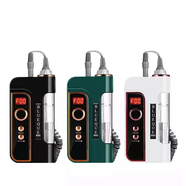 35000rpm Professional Portable Electric Acrylic Nail Tools Kit Cordless Nail Drill Machine with Rechargeable Power Bank