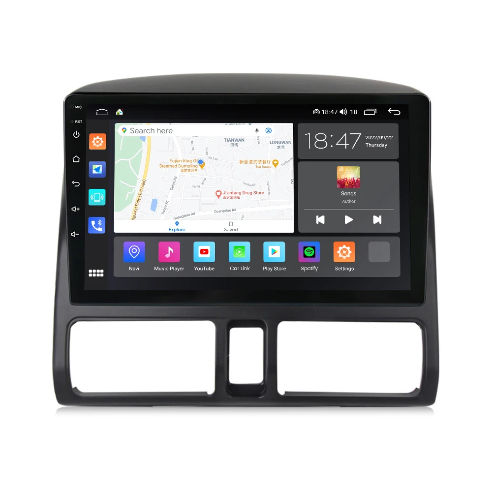 MEKEDE M6 PRO Android 12 QLED Car multimedia audio system car DVD display for Honda CRV 2002 2005