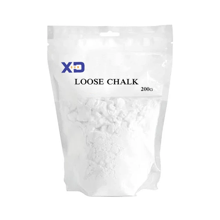 2023 cheap white color bulk gym chalk bagged dry hands powder crush