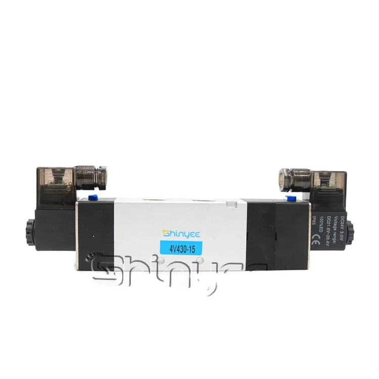 SHINYEEPNEUMATIC популярный продукт 4V430-15 электромагнитный клапан 2006210 постоянного тока электромагнитный клапан 1/2 электромагнитный клапан 1