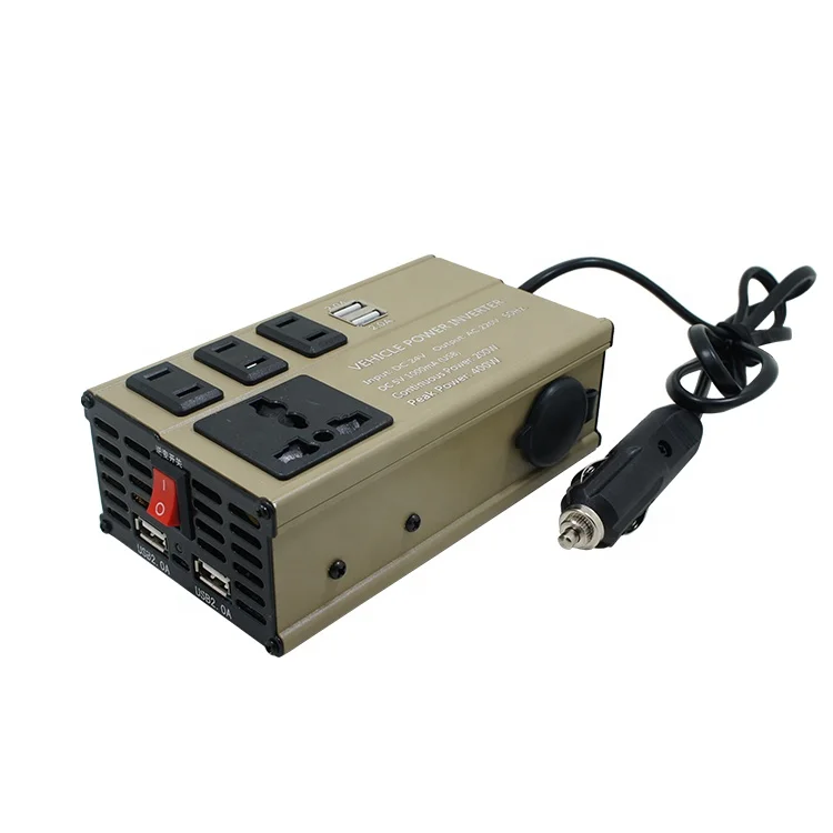 
DC24V to AC 220V car power inverter Continuous Power 200W Peak Power 400W 