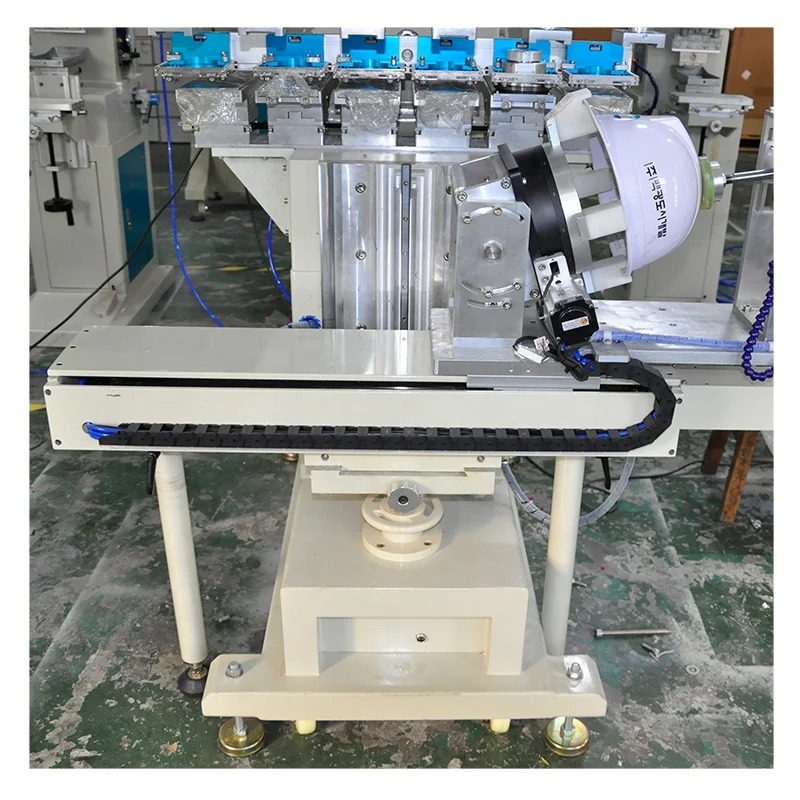 F-P300DRS6 Automatic Servo Motor Pad printer for safety helmet