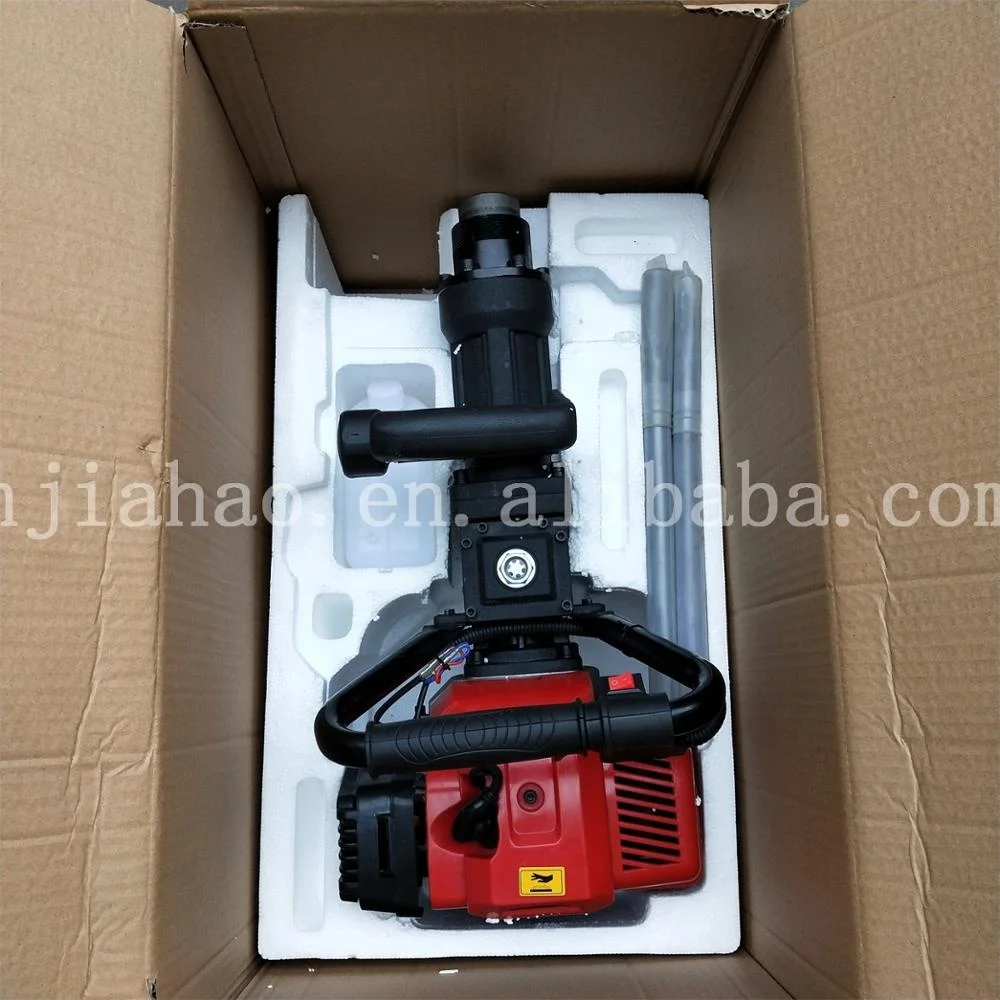 JH55A  52cc Gas Powered Post Driver Gasoline Engine 2 Stroke Fence Pile Driver Jack Hammer