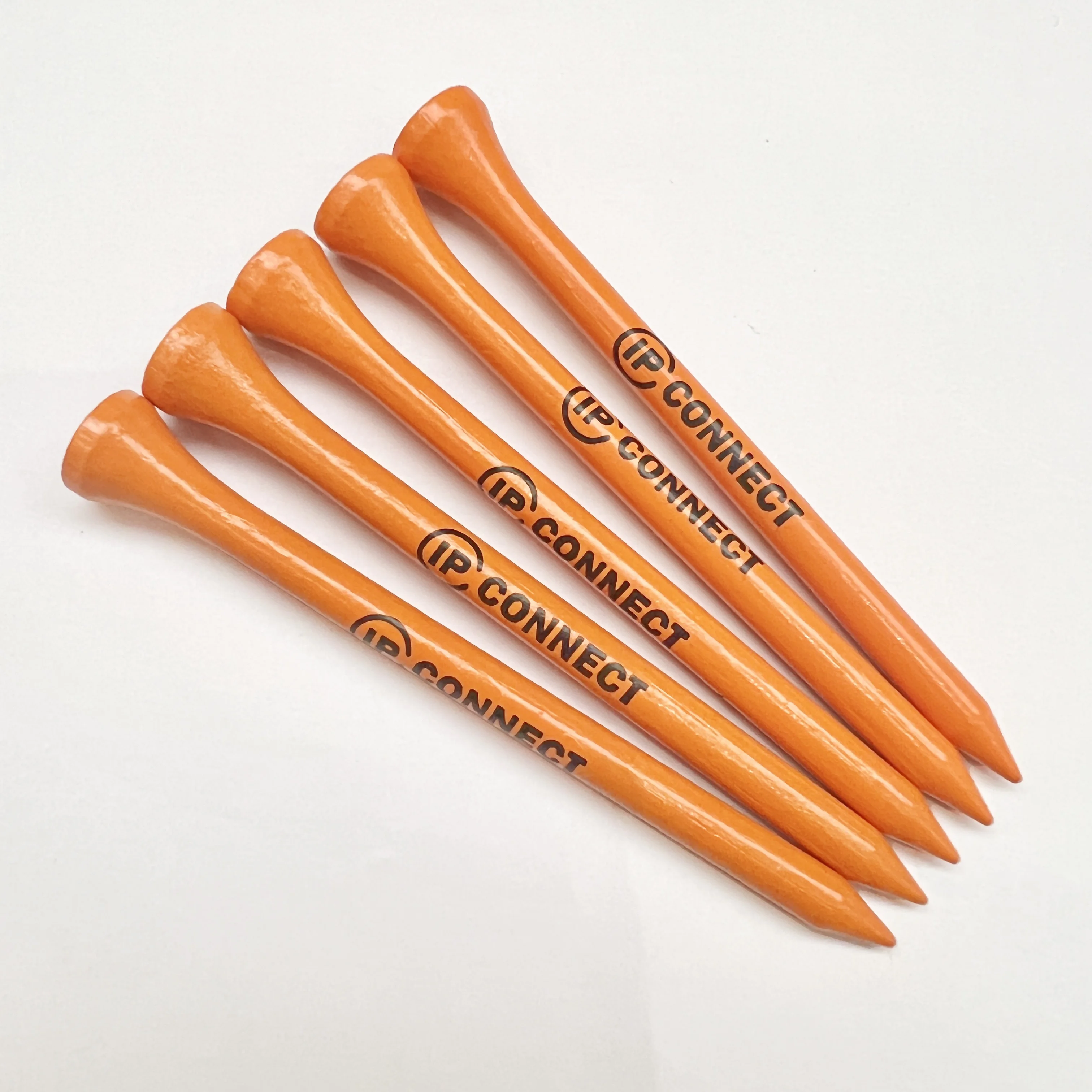 Wholesale Factory Price unbreakable colored 83mm bamboo custom golf tees logo