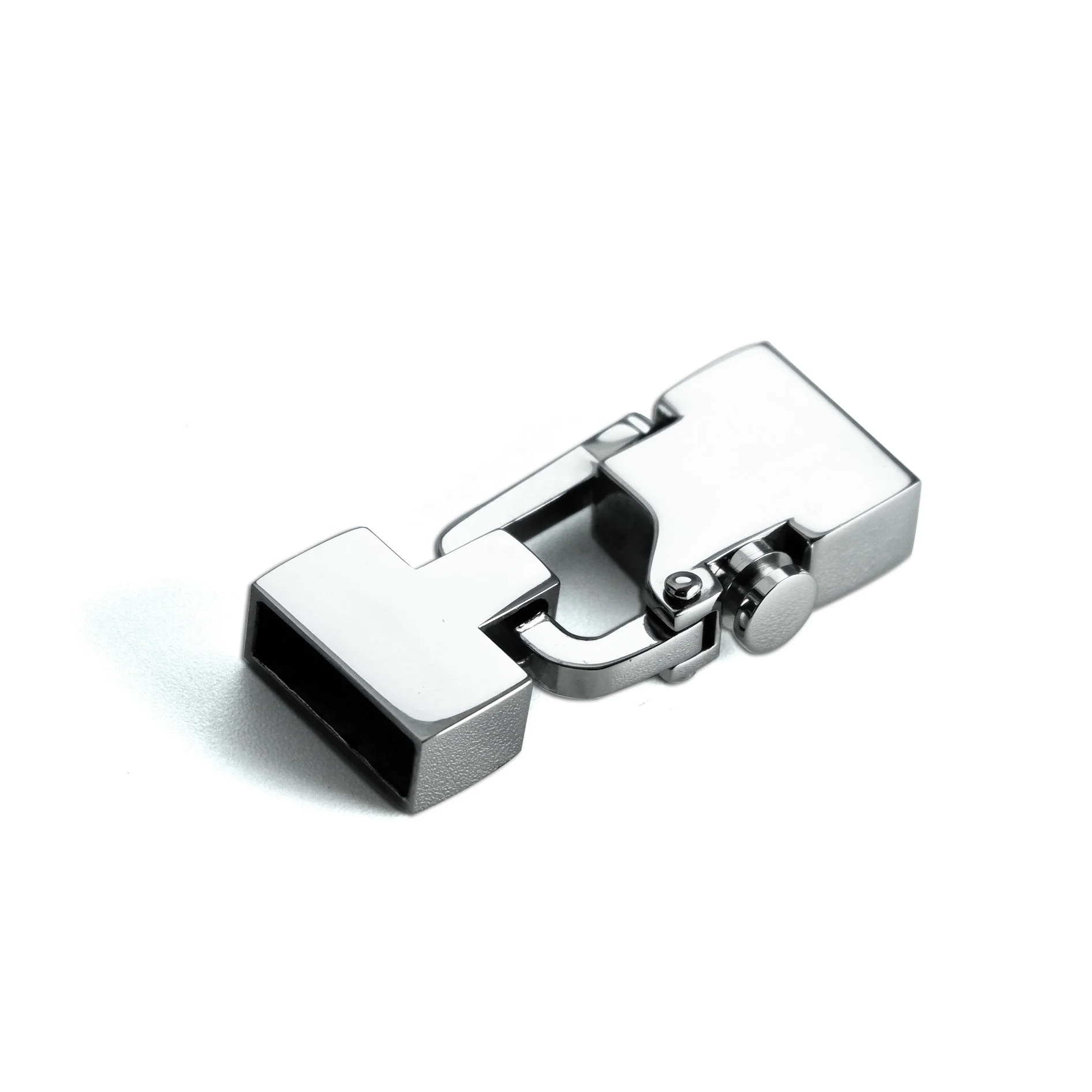 VEROMCA 12*4mm High Quality  Polish Bracelet Clasp For Square Bracelet Stainless Steel Connector Clasp