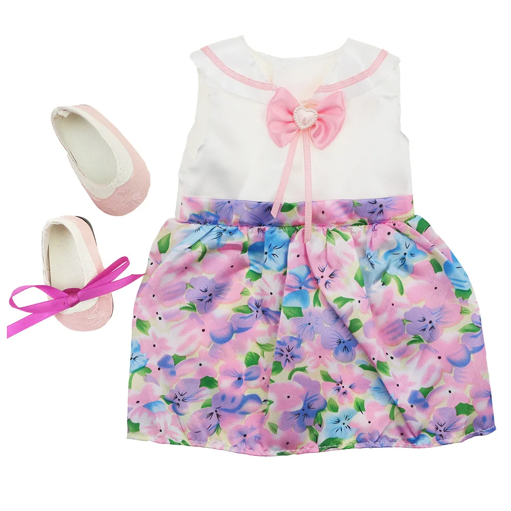 wholesale 18 inch Doll Clothes Colorful skirt  Girl doll  For Baby Doll