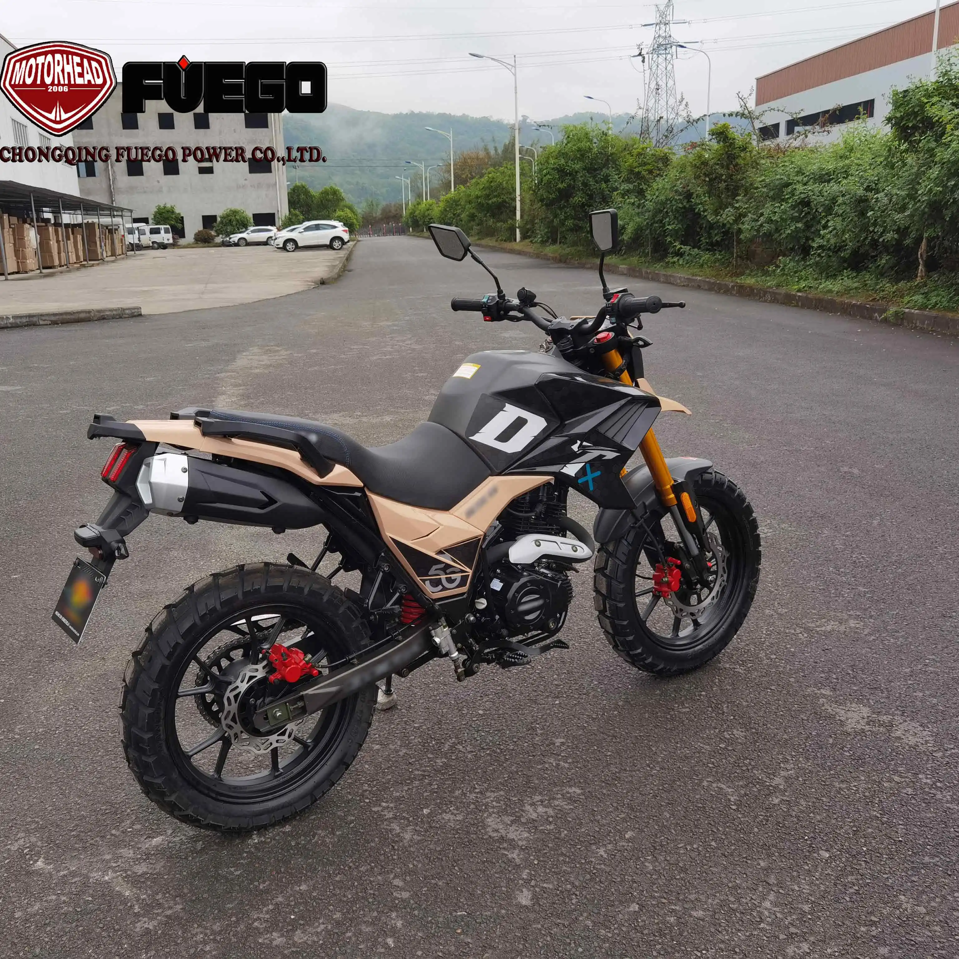 2022 news TEKKEN250 Enduro Dual Sports Bike 250cc Crossover Motorcycle With CBF SOHC Engine Luggage Box