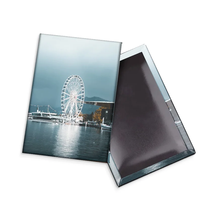 Cheap design waterproof printable printed tin magnet fridge magnets custom refrigerator magnet souvenir