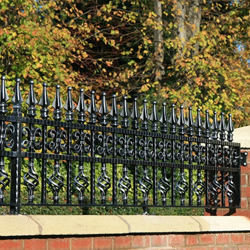 cast iron fence houston acorn finials iron fences garden designs outdoor wrought iron fence