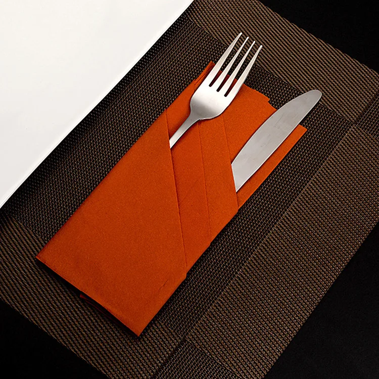 
Cutlery paper napkin airlaid paper napkin with pocket for cutlery 