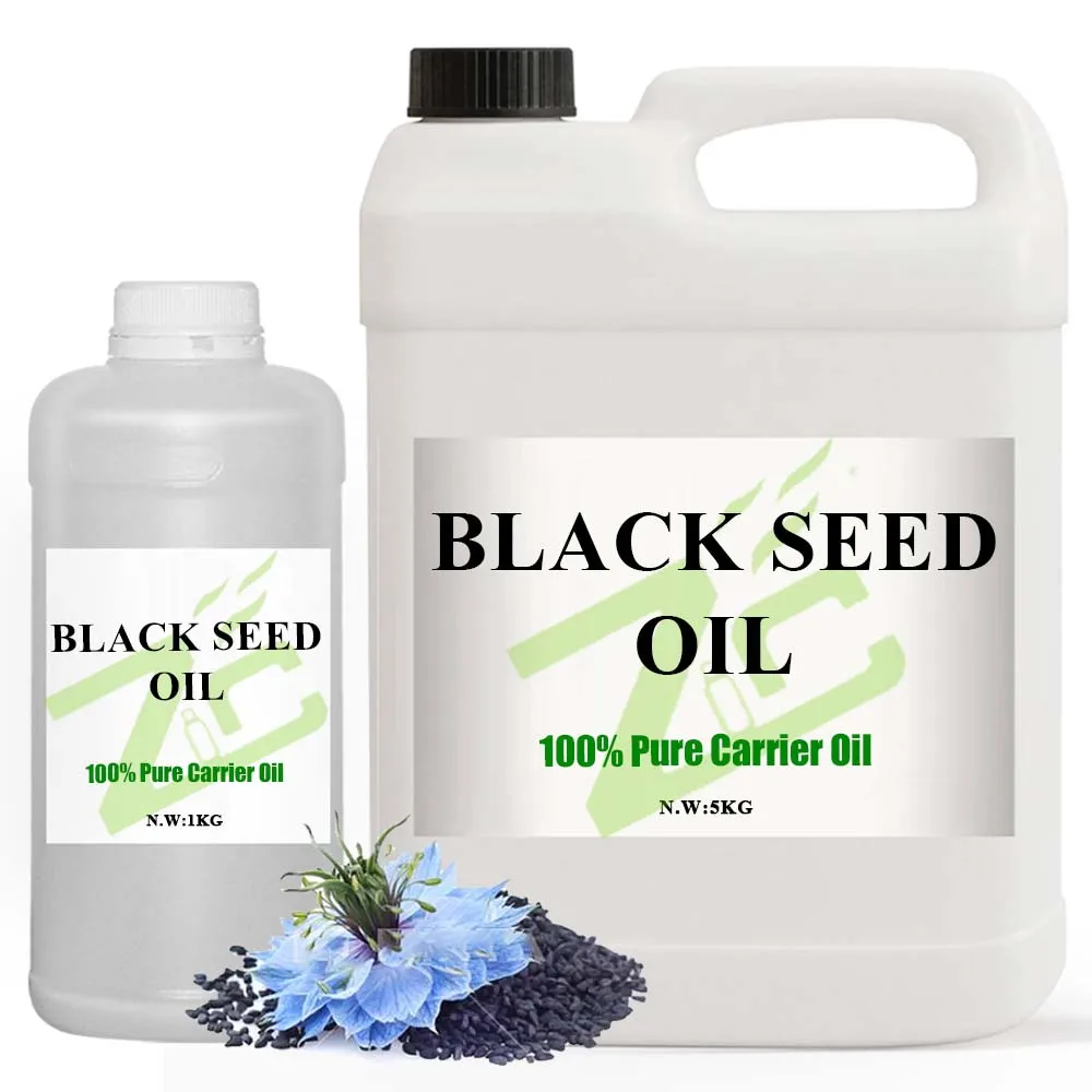Manufacturer Wholesale 100% natural organic Premium Grade Cold Pressed Black Seed Oil In Bulk For Skin Hair care