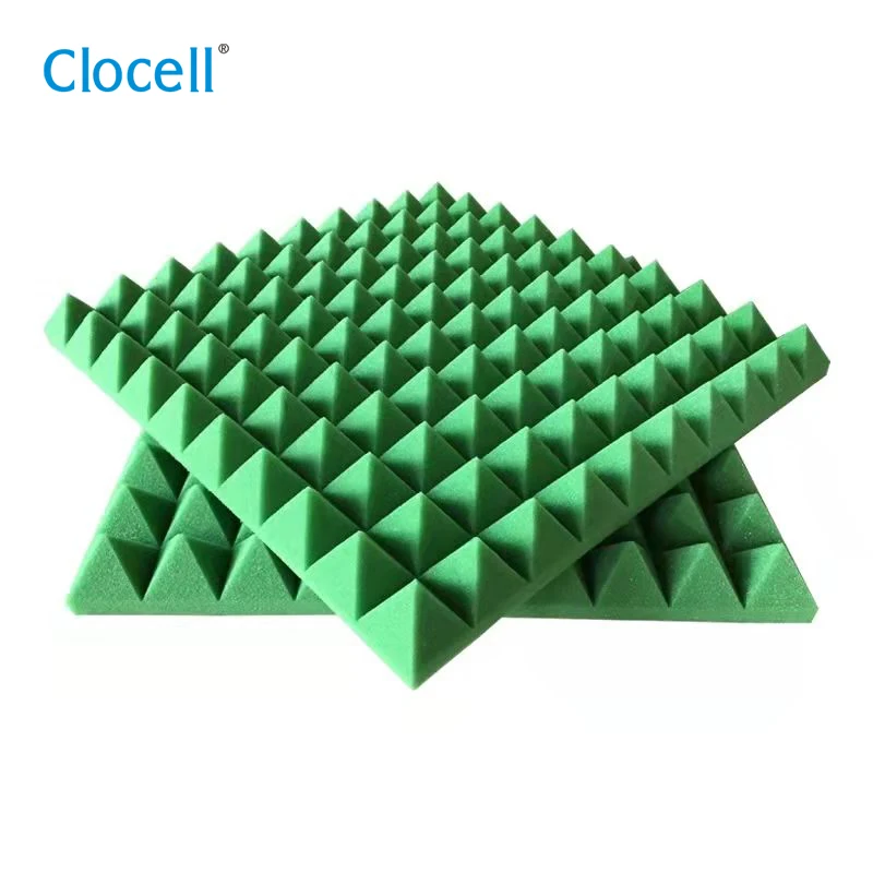 Clocell  30*30*5cm soundproofing sound absorbing proof wall TV studio sound pyramid foam acoustic panels