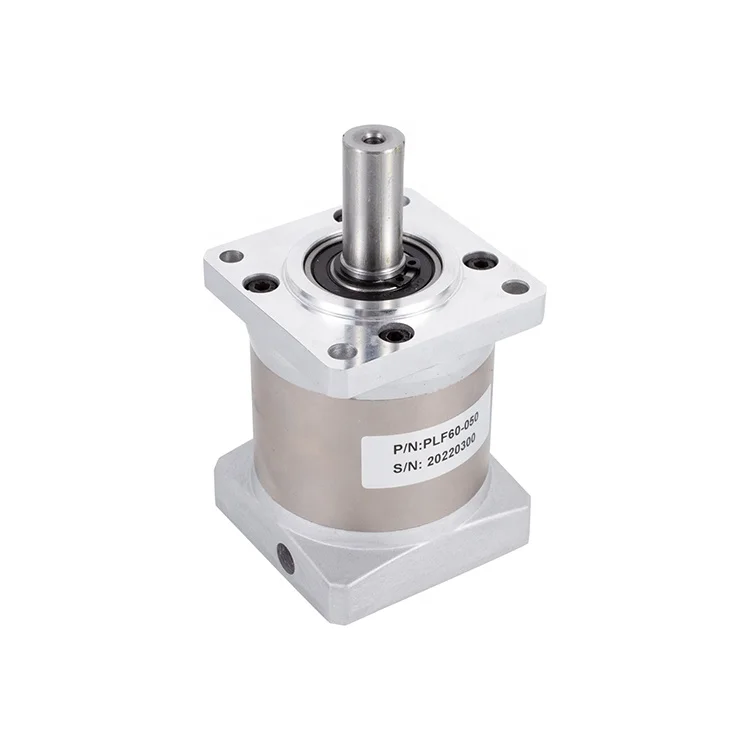 Double Step Gearbox with Servo Motor 60mm Square Output Flangle Precision Planetary Speed Reducer