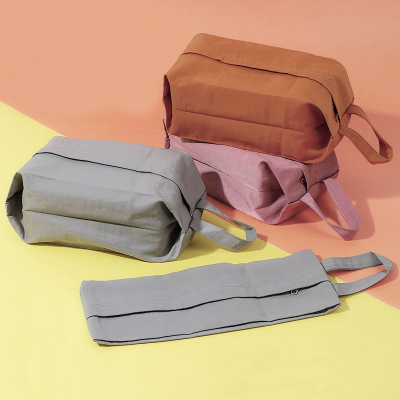 Shoe Bags for Travel Recycled Water-Resistant Zipper Pouch Bags Shoe Bags for Storage Travel Essentials for Men & Women