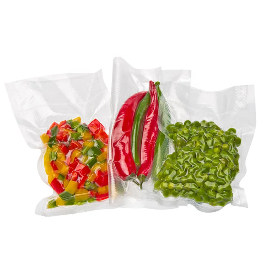 Biodegradable Vacuum Bag Heat Sealable Packaging Bags Safe Food Nylon Transparent Waterproof Plastic