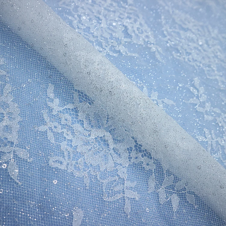 High Quality french lace tulle For Women,  Textile Material white french lace fabric For Garment