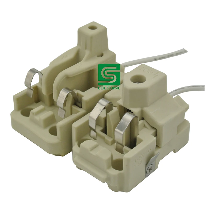 Grow Light Socket Lamp Base Ceramic Double-ended Lamp Holder