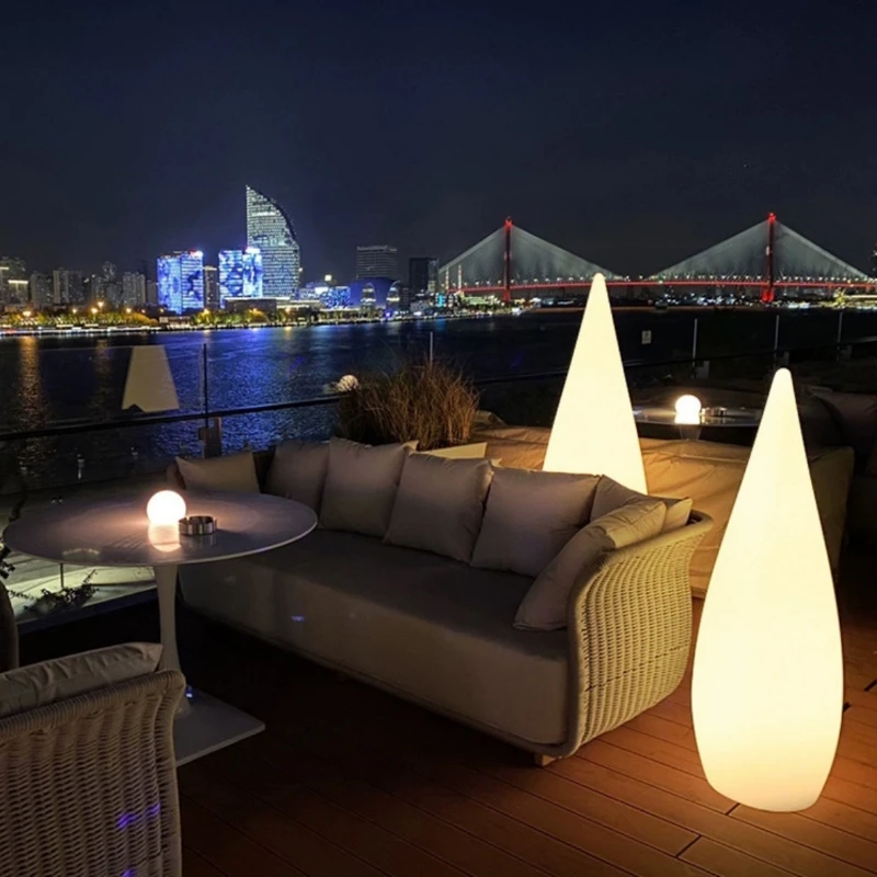 Ins style Water drop light simple creative design atmosphere floor lamp IP44  waterproof party decoration