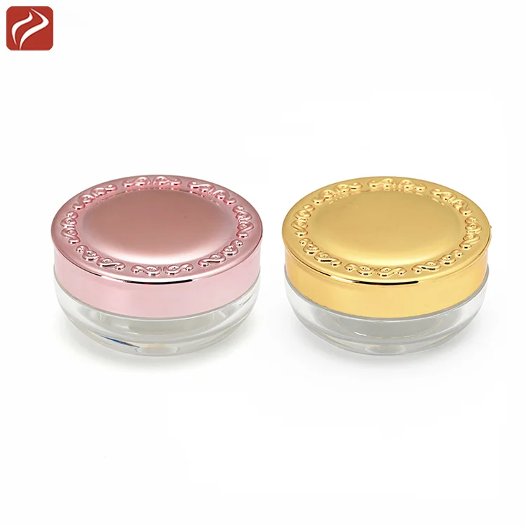 10g Empty Plastic Acrylic Jar Eye shadow Tester Jar Loose Power Packaging