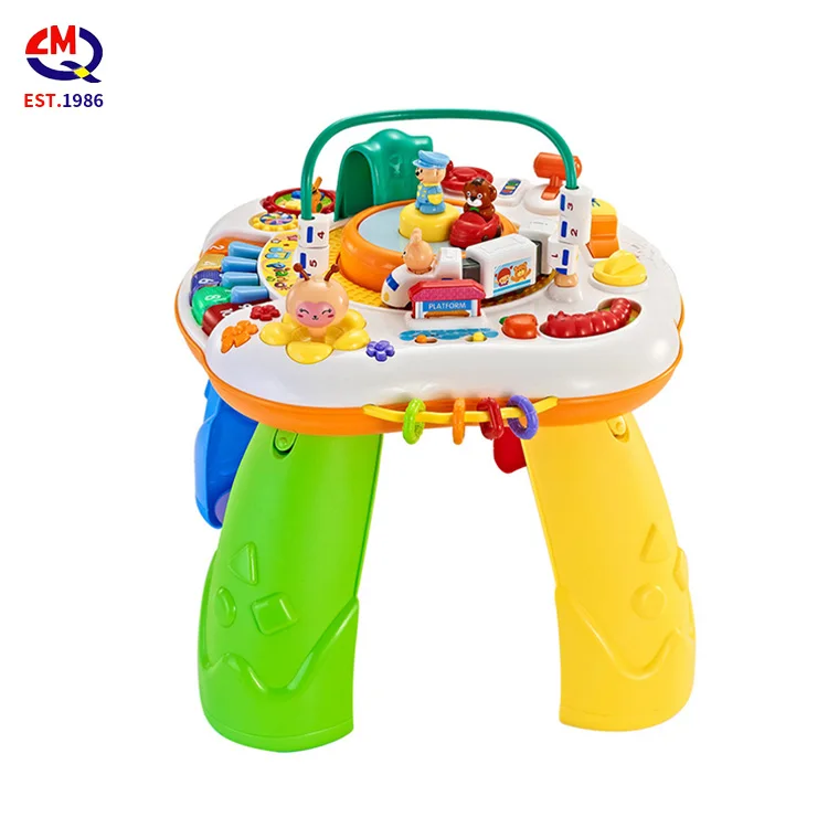 Wholesale Children Multifunctional Early Brain Educational Musical Toy Kids Learning Activity Table Baby Study Toys