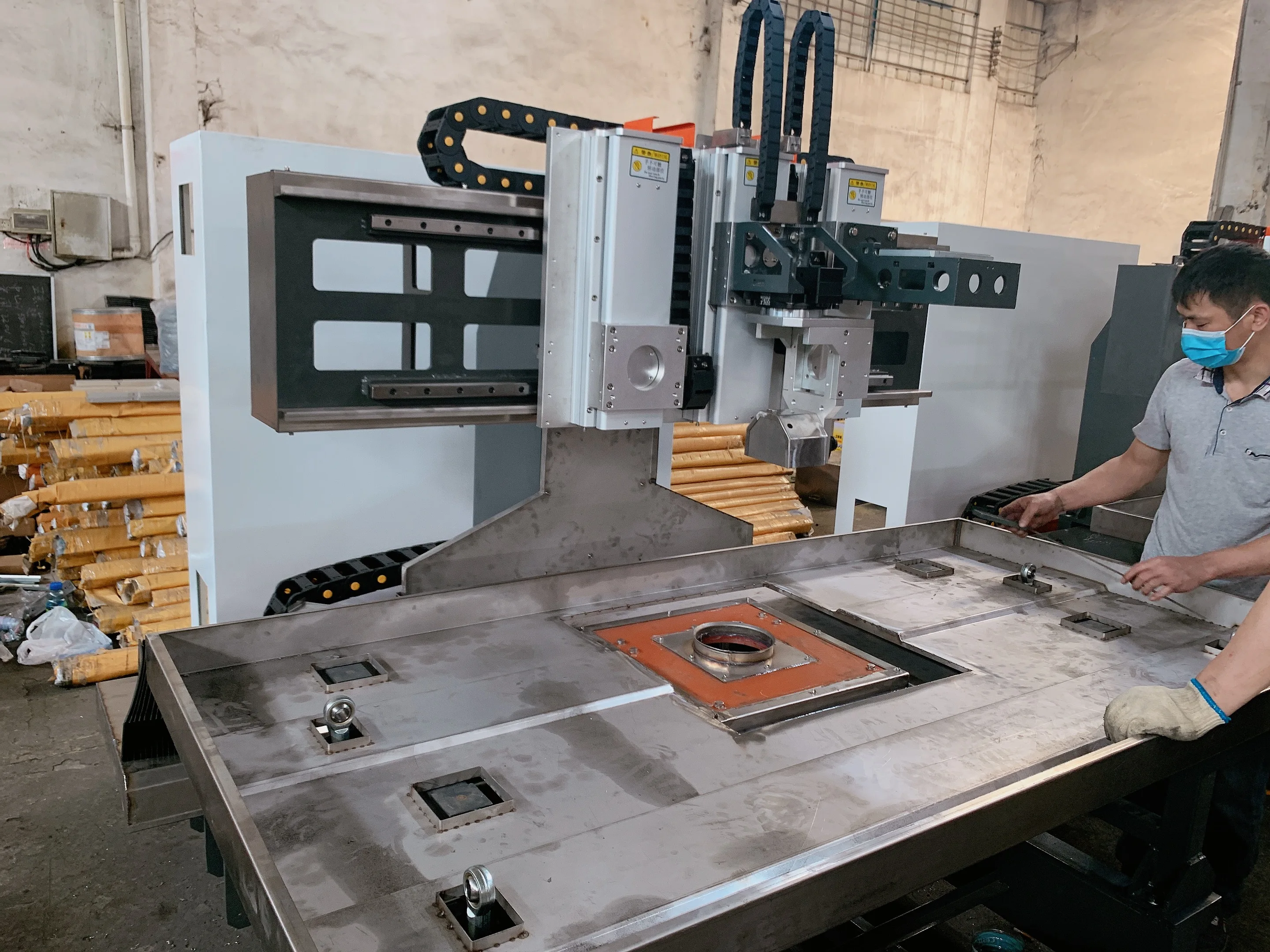 GTM fully automatic horizontal glass grilling and milling center