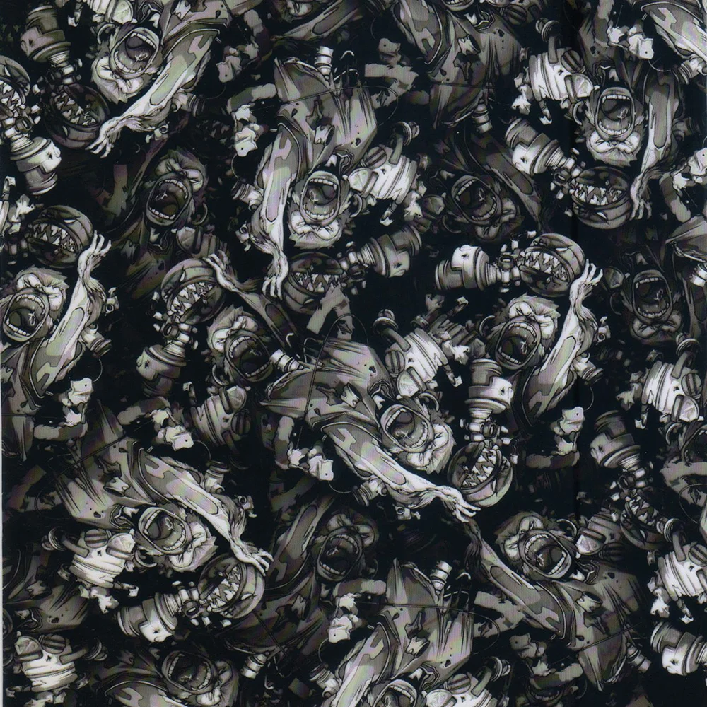 PVA Hydrographic Film Water Transfer Film Skull Hydro Film for Aqua Print