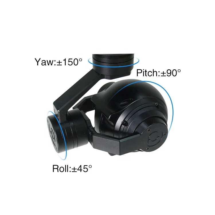 SEEKER-10 V2 10X Optical Zoom UAV Drone Camera with 3-axis Gimbal for Public Security Monitoring