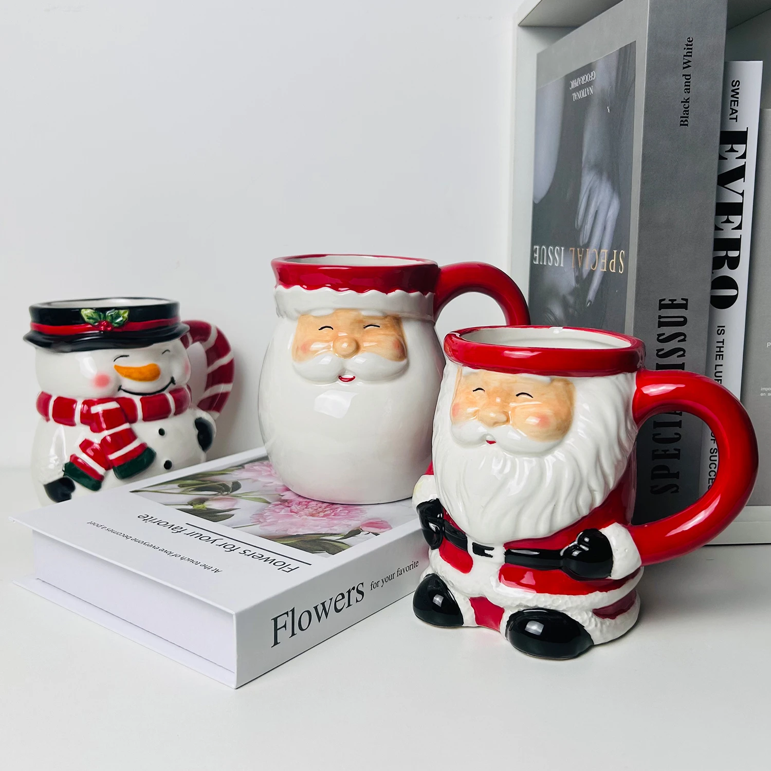 Wholesale Christmas Gifts Ceramic Coffee Milk Beer Mugs Vocal Chords Party Supplies