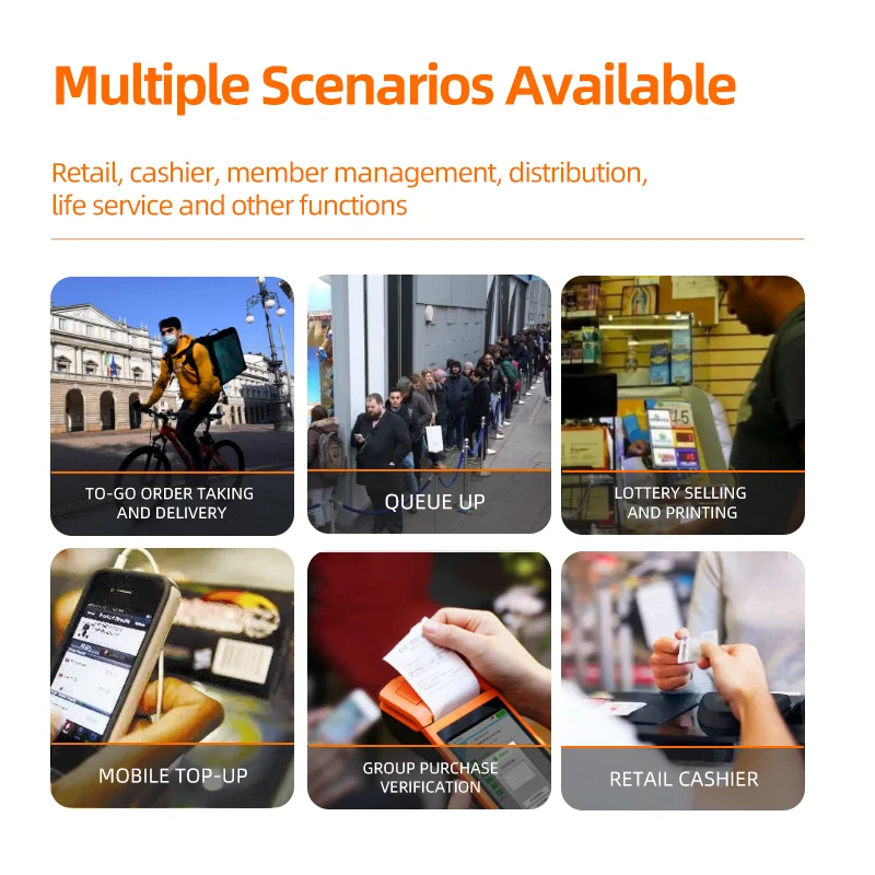 Портативный Pos-терминал Sunmi Android Wifi мобильный платежный сенсорный экран Pos-машина