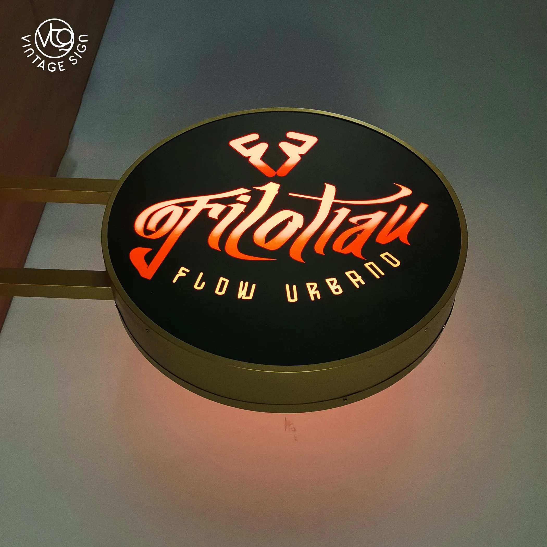 Free Standing Round Logo Outdoor 3d Led Shop Advertising Light Box Sign 3D Lighting Acrylic Led Advertising Led Light Box