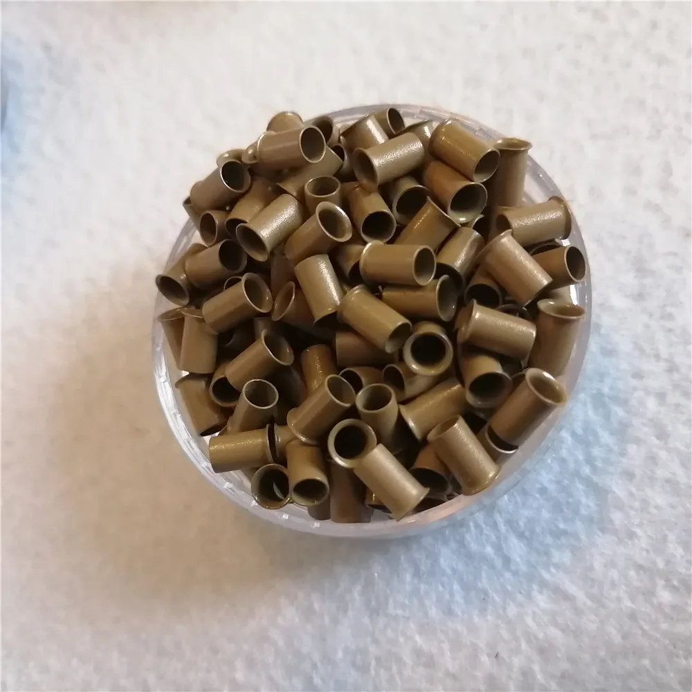 3.4x3.0x6.0mm flared copper tube euro locks for I tip hair extensions micro rings links beads