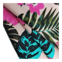 Customized Nylon Spandex Swimwear Beachwear Sportswear Soft Plain Print Matte Fabric