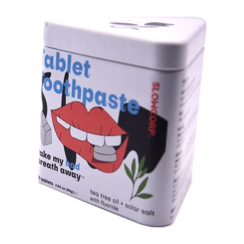 Irregular Triangle Shaped Gift Cookies Metal Jar With Curved Cover Large Empty Airtight Tea Chewing Gum Metal Tin Packaging