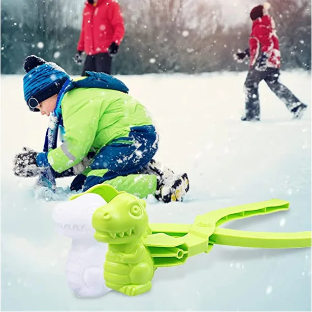 Outdoor Snowball Maker Clip Children Plastic Snow Beach Sands Making Ball Mold Tool For Winter Adults Snowball Fight Toys Set