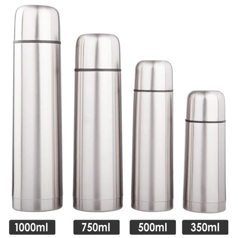 New CHUFENG Stainless Steel Flask Custom LOGO Vacuum Bullet Thermos Bottle 350/500/750/1000 ml