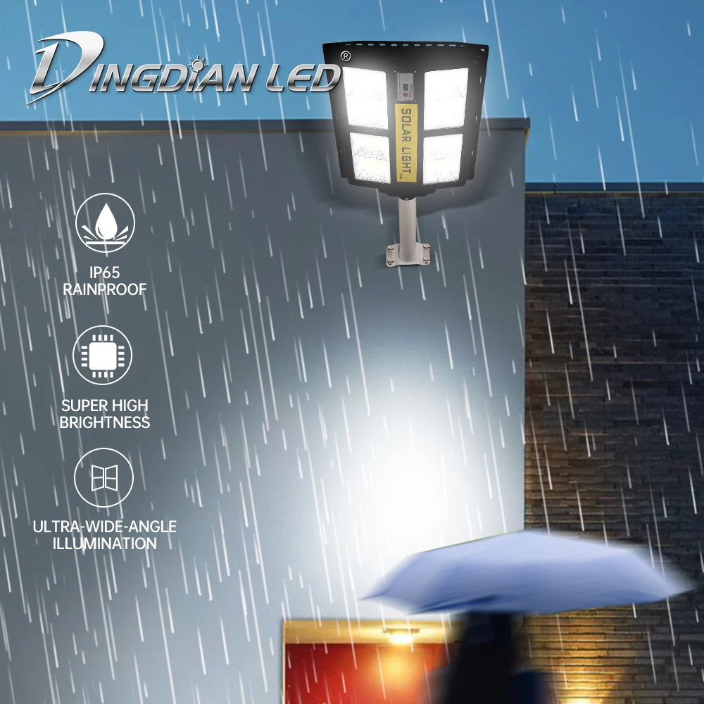 New Solar Garden Light Integrated All in One Solar Power Street Light Outdoor IP65 Waterproof Lamp LED 90 80 ABS 200w DC 6V 100