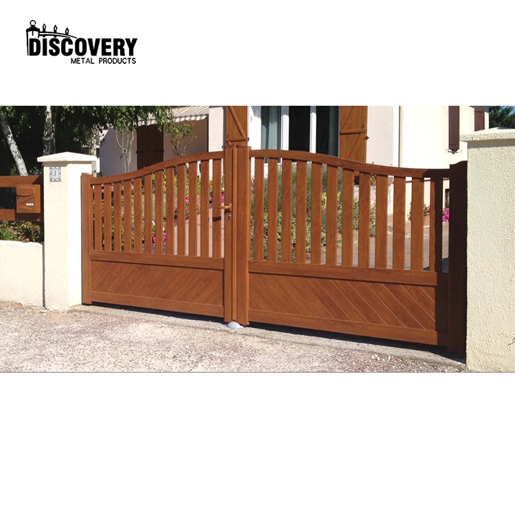 Corrosion-resistant outside gates automatic swing gate with motor waterproof aluminum main gate doors