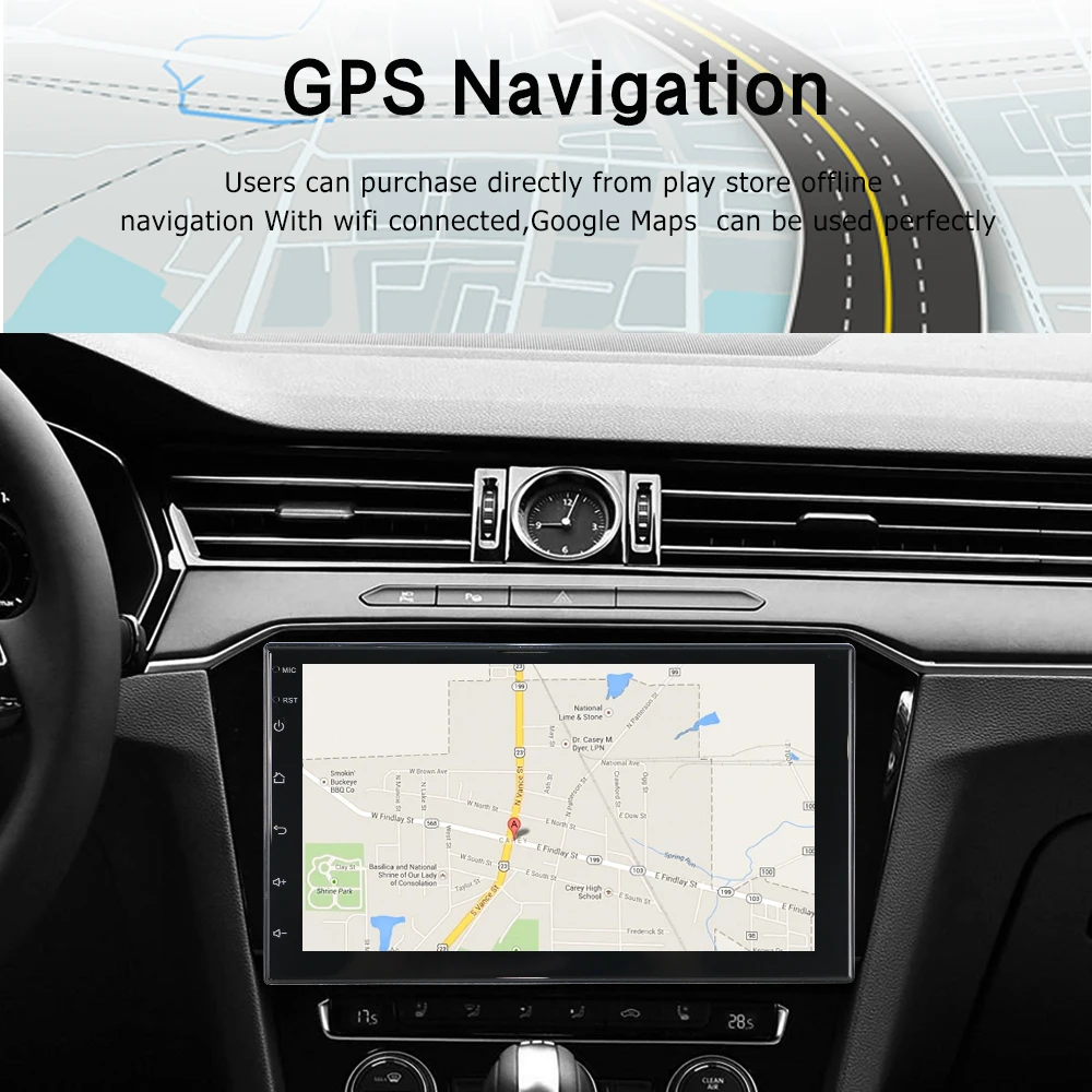 LELV M17 Universal 1 Din 2 Din 7' 9' 10' Ips Touch Screen Gps Wifi Rear Camera Android Car Dvd Radio Android 13 Mp5 Player