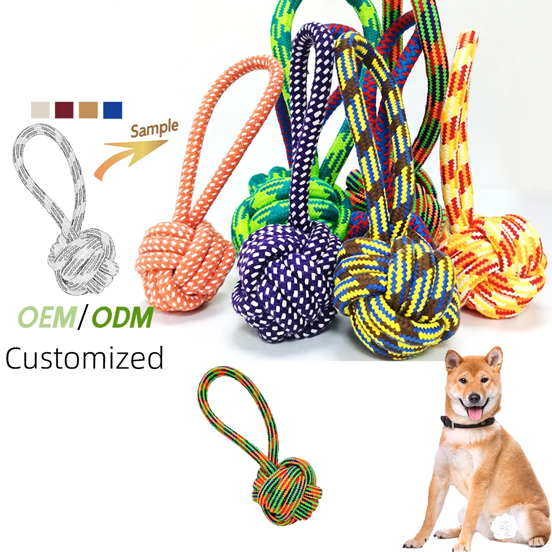 2024 New Arrivals Hot selling Pet Training Teeth Cleaning stuffed rope Toys for Dog factory Custom logo dog chew toys