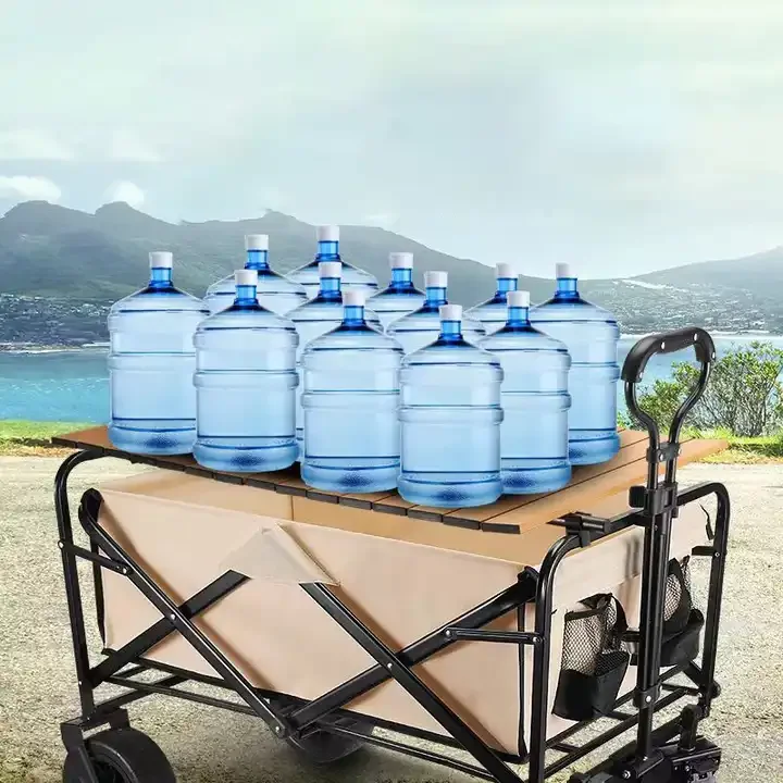 2023 New 140L large capacity Universal Wheels with brakes Foldable climbing camping Spliced folding Camping trolley carts