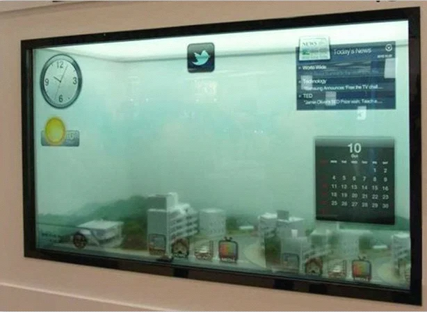 interactive lcd monitor multitouch see through 10.1inch transparent LCD Display
