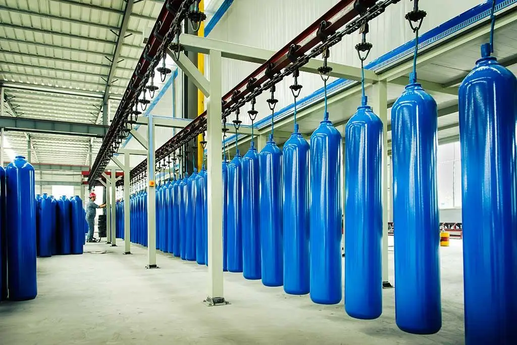 Big Size 40L 50L ISO Standard Oxygen Gas Cylinder For Industry And Medical