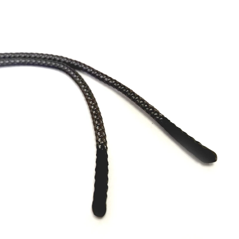 Reflective black silicone drop double head short rubber head zipper head pull tail rope decoration customization